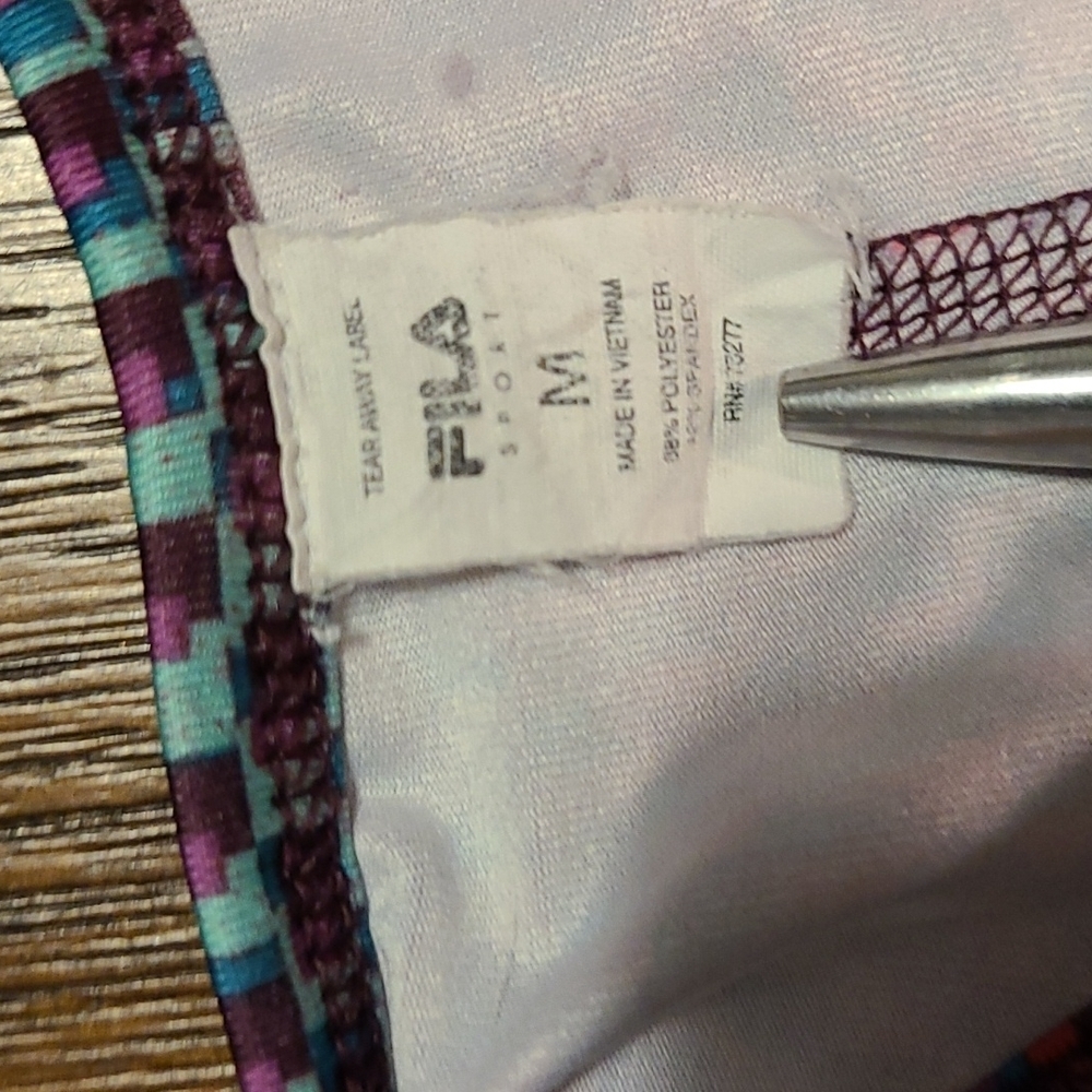 Fila Multi Colored Tank Top  -Butterfly Back - Size Medium - Picture 7 of 7